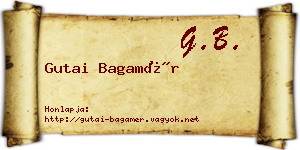 Gutai Bagamér névjegykártya